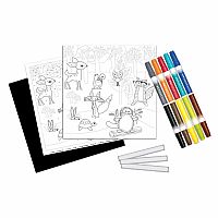 Color by Number Forest Friends
