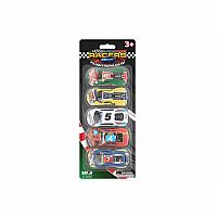 5 Piece Racing Car Vehicle Gift Pack 