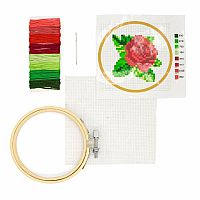 Rose Mini Cross Stitch Embroidery Kit