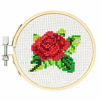 Rose Mini Cross Stitch Embroidery Kit