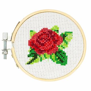 Rose Mini Cross Stitch Embroidery Kit