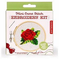 Rose Mini Cross Stitch Embroidery Kit