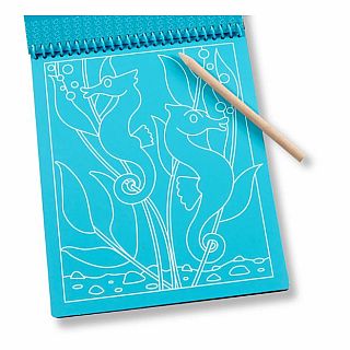 On the Go Scratch Art Color-Reveal Pad - Sea Life