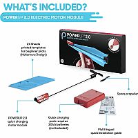 POWERUP 2.0 Blue Electric Paper Airplane Kit