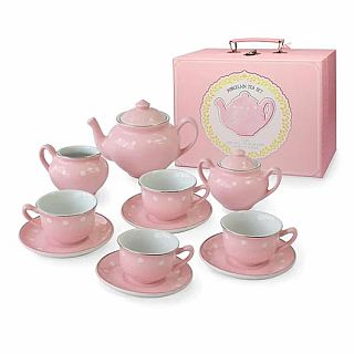 Pink Porcelain Tea Set 