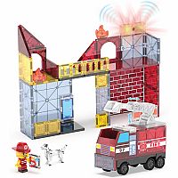Magna-Tiles Fire Station 50 Piece Set