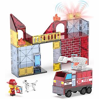 Magna-Tiles Fire Station 50 Piece Set
