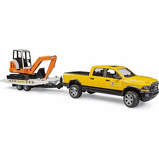 RAM Rental Service Truck with Mini Excavator