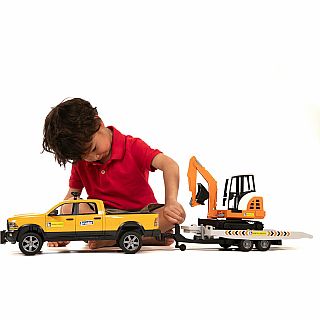 RAM Rental Service Truck with Mini Excavator