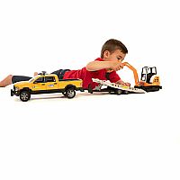 RAM Rental Service Truck with Mini Excavator