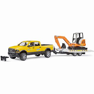 RAM Rental Service Truck with Mini Excavator