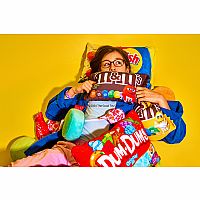 Milk Chocolate M&M's Candy Microbead Plush