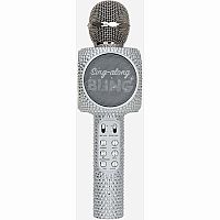 Silver Bling Karaoke Microphone