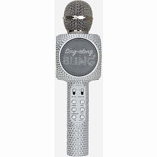 Silver Bling Karaoke Microphone