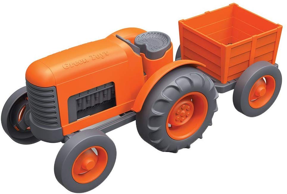 orange ride on tractor