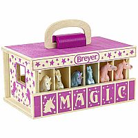 Unicorn Magic Wooden Carry Case