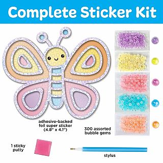Bubble Gems Super Sticker Butterfly