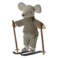 Winter Mouse With Ski Set: Big Brother 