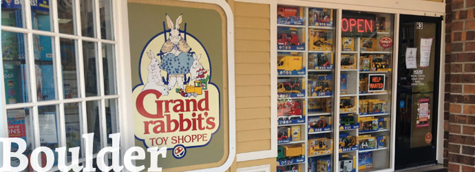 Grandrabbit’s Toy Shoppe on Arapahoe Ave in Boulder, CO Grandrabbit’s Toy Shoppe on Arapahoe Ave in Boulder, CO